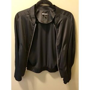 Express Satin Bomber Jacket